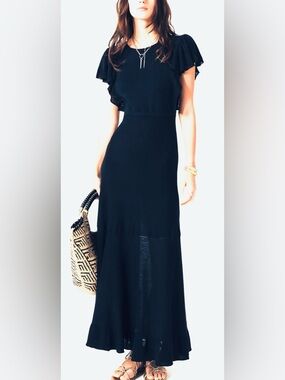 ba&sh Bautie dress, size medium, NWT, color: Navy